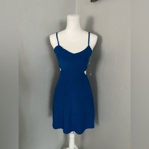 Juniors' Live To Be Spoiled Side
Cutout Glitter Skater Dress size M